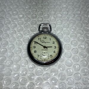 Ingraham Sturdy Mechanical Wind Up Pocket Watch